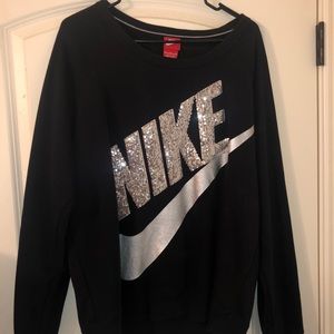SEQUIN NIKE CREW NECK